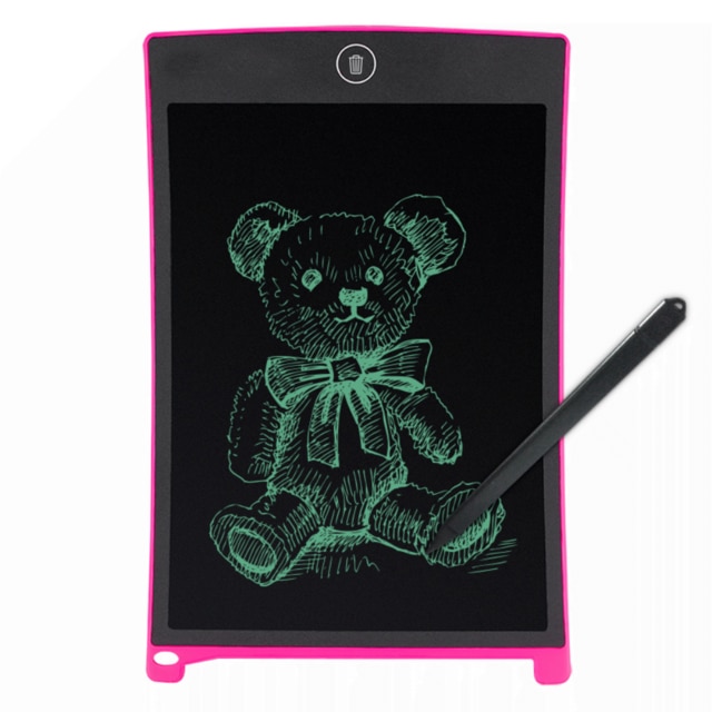 Pizarra Digital Magica Tablet de Dibujo Tableta de Escritura Dibujar Escribir Pintar LCD 8,5" 12" para Niños y Adultos Oficina: 8.5" Fuscia