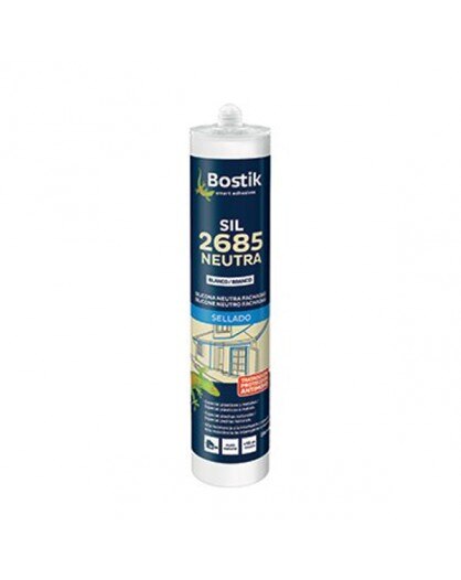 Silicona SIL 2685 NEUTRA, Cartucho 280 ml, BOSTIK