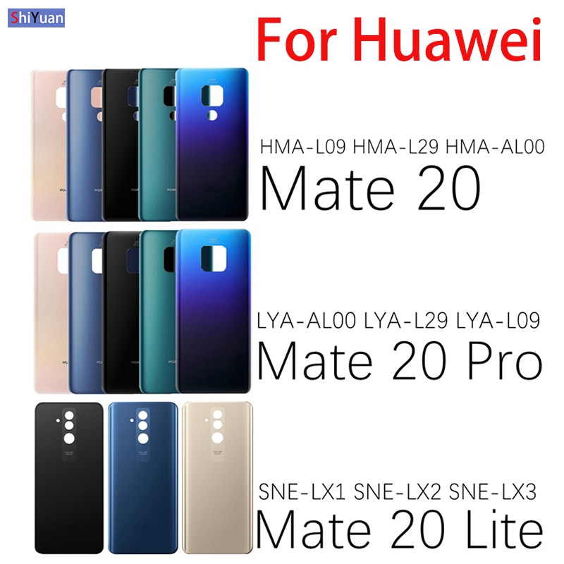 Achter Deur Behuizing Case Voor Huawei Mate 20 Mate 20 Pro 20 Lite Batterij Cover Terug Glas Panel Batterij Cover mate20 Vervangen
