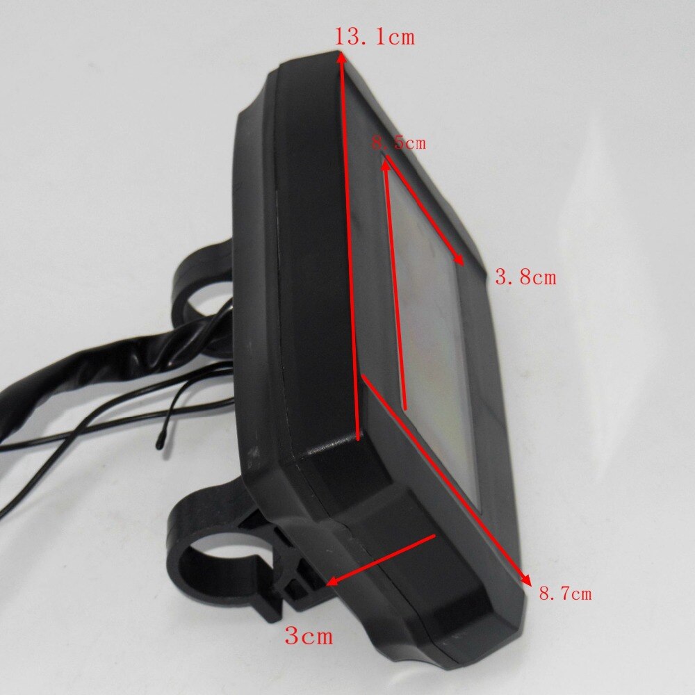 Evfitting enkel elsykkel lcd-skjerm med hastighetsmåler og batteristatusindikatorfunksjoner de fleste kontroller kan bruke