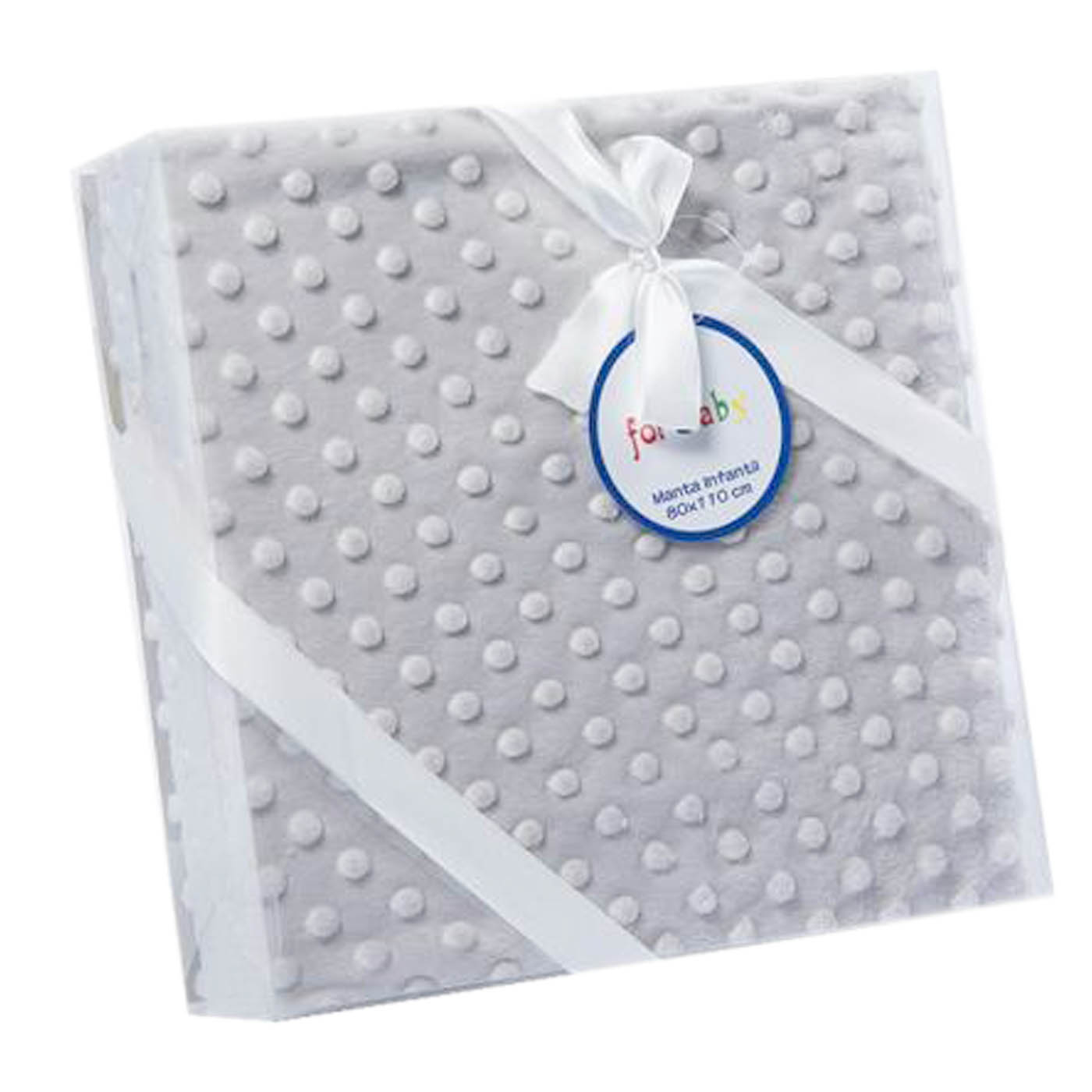 Manta Burbuja 0.8x1.10m para bebés Suave y Confortable Cálida niña y niño Mantas para Todas Las Estaciones: Gris