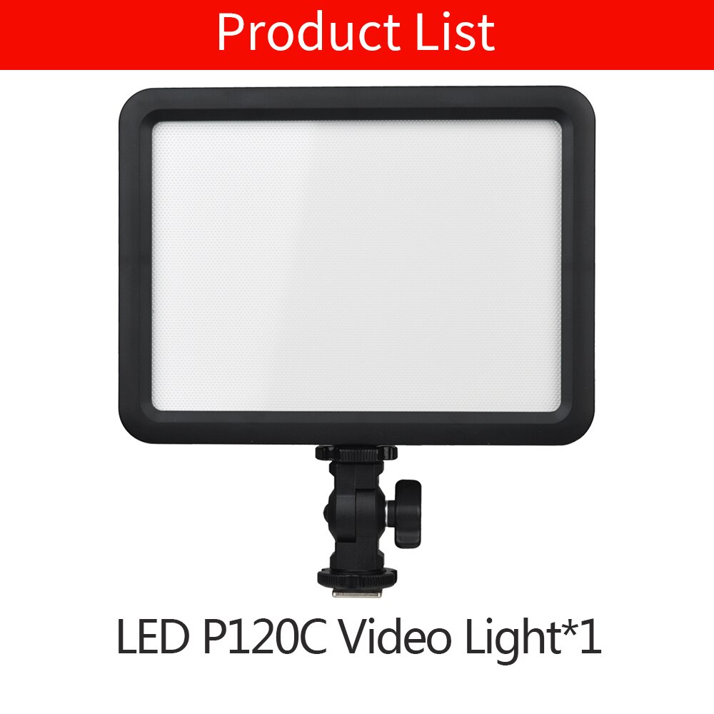 GODOX Ultra delgado luz Led para vídeo LEDP120C lámpara Led Luz de relleno fotografía para Nikon Canon cámara Digital videocámara DV