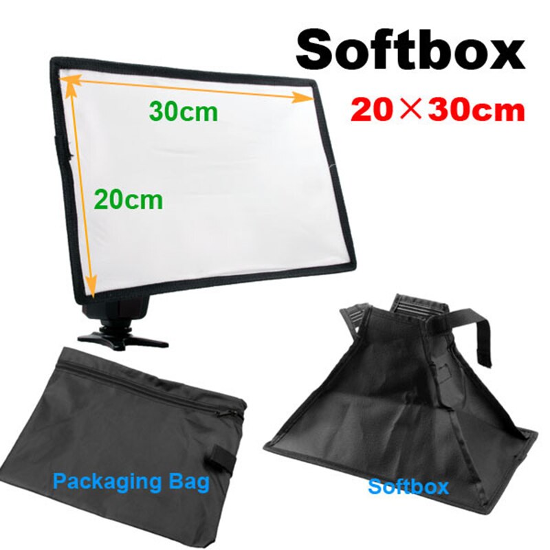 30*20cm Flash Softbox difusor para Yongnuo YN-560 YN-468 YN-467 YN465 YN-460 II YN-460 YN-462 YN-560 II YN-565EX Sppedlite