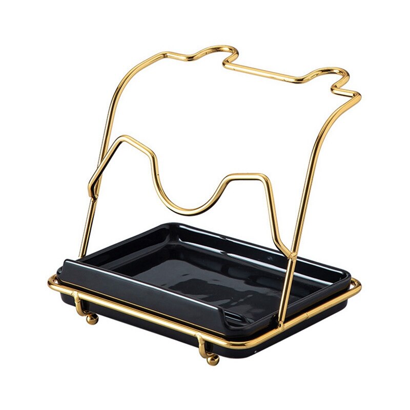 Kitchen Pot Cover Rack Organizer Pot Lid Shelf Cooking Storage Spoon Spatula Ladle Holder Cookbook Stand Home: Black