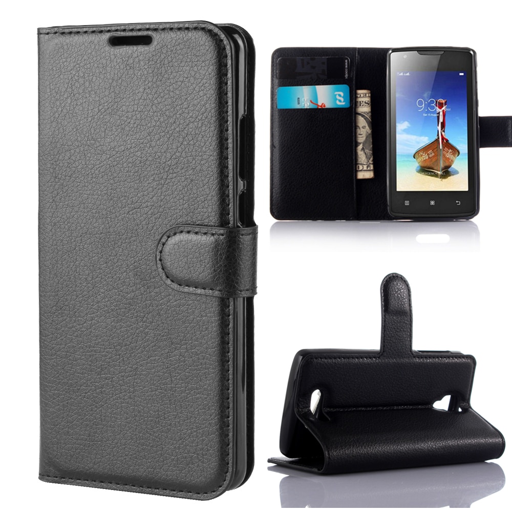 Wallet Cover Card Holder Phone Cases for Lenovo Vibe A A1000 Pu Leather Case Protective Shell