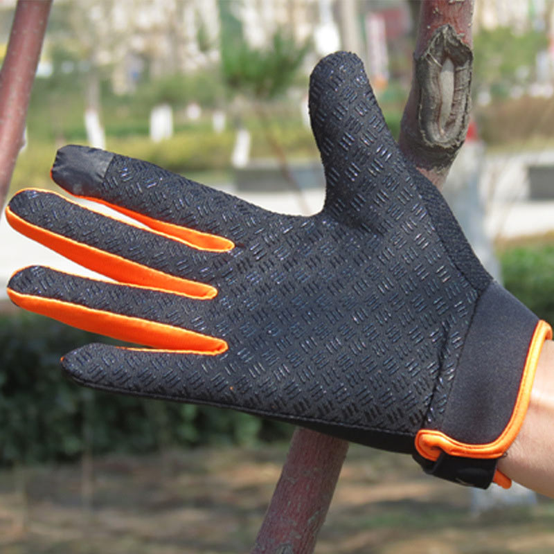 1 Paar Fiets Handschoenen Volledige Vinger Touchscreen Mannen Vrouwen Mtb Handschoenen Ademende Zomer Wanten Sub