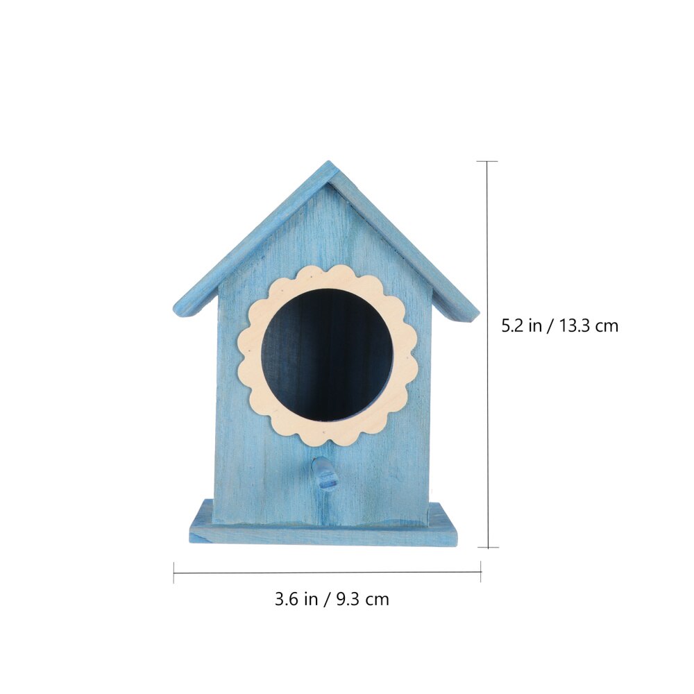 Decorative Bird House Wooden Hanging Bird Nest Bird Feeder Birdhouse