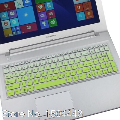 Silikon Tastatur Abdeckung Schutz für Lenovo Ideapad Z50 70 75 Z50-70 Z50-75 100-15 100-15IBY 100- 15IB B50-10 G700 G500 G505: fadegreen