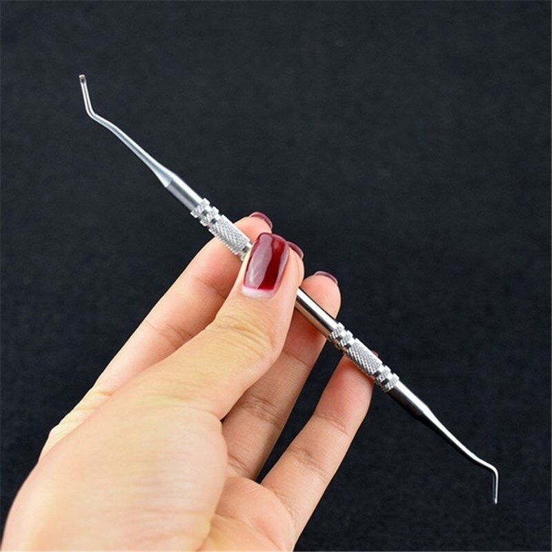 1 ud., elevador de uñas de dedo del pie encarnado, herramienta de corrección de archivos, herramienta de pedicura de doble extremo, herramienta de cuidado de las uñas del pie