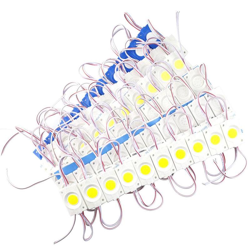 10 Stks/set Led Cob Module 2.4W 12V Dc Reclame Licht Module Led Licht Licht Woord Cob Box Bron teken Strip K8C4