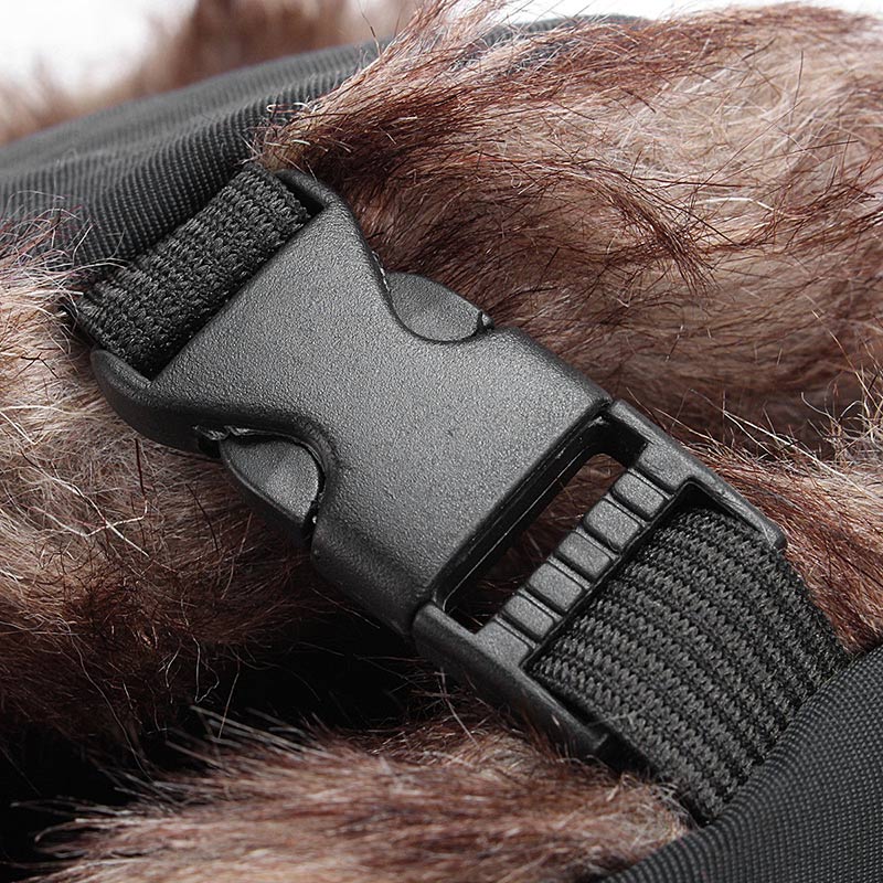 Gorro de esquí ruso para hombre y mujer, gorros gruesos con orejeras, cálidos, de piel Ushanka, a prueba de viento, FS99