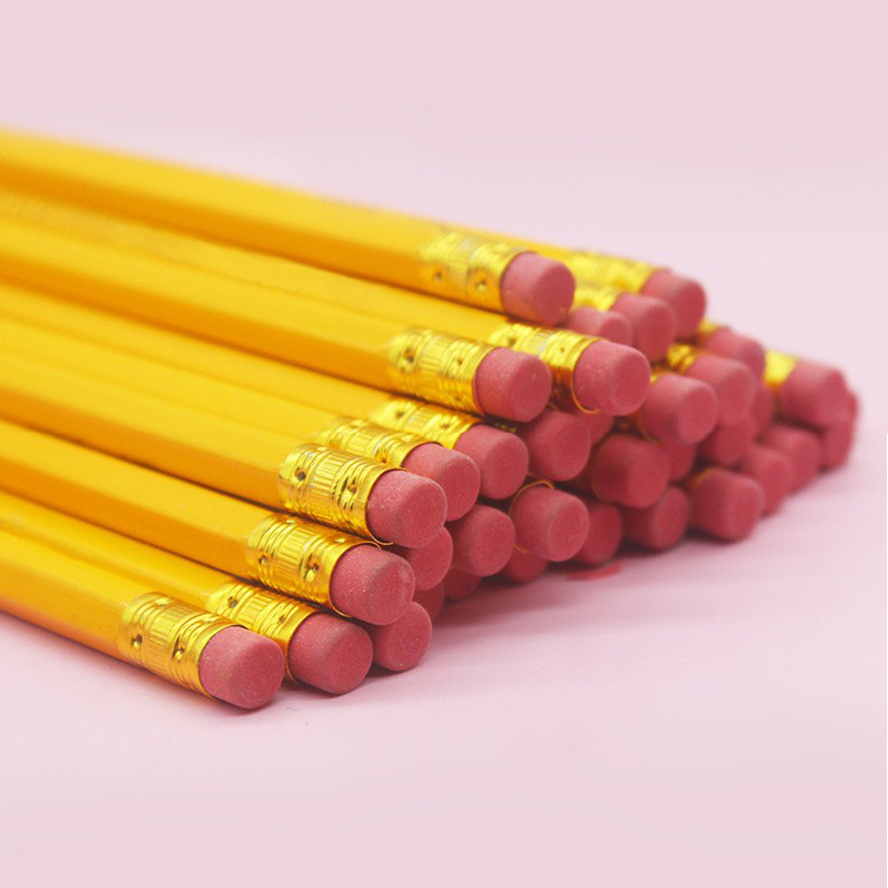 50-150 Stck Gelb Bleistift Mit Radiergummi Spitze HB/2B Bleistift Skizzieren Und Zeichnen Bleistift Lernen Schreibwaren Stift Schüler Schreiben Stift