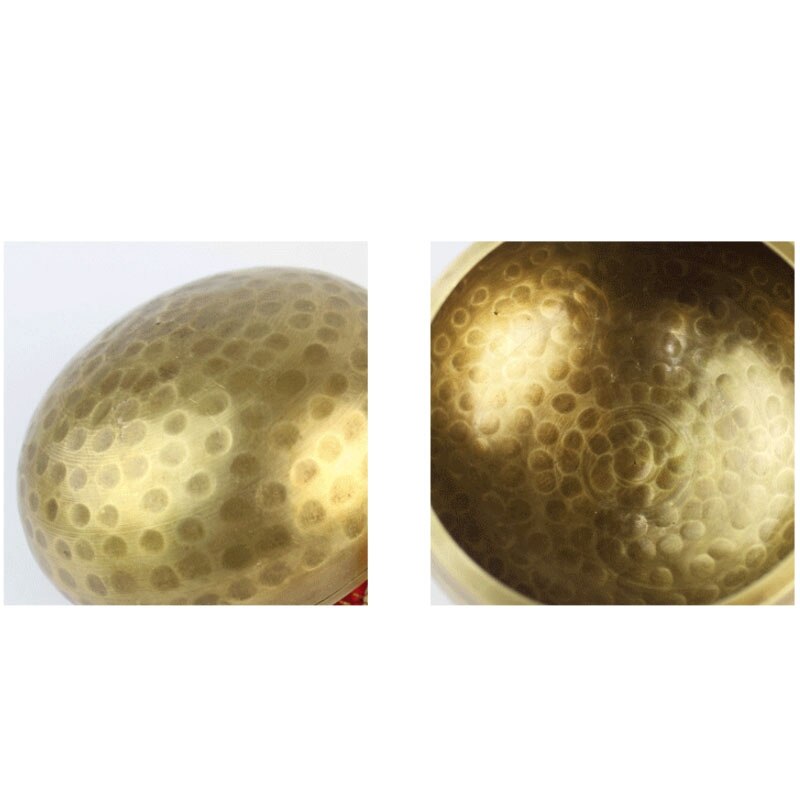 Bol de bronce para meditación, cuenco tibetano para cantar, hecho a mano para meditación cuenco, para sanación y Mindfulness