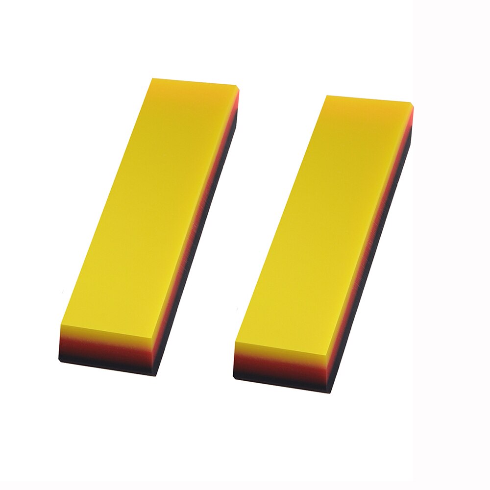 Foshio 2/5Pcs Zachte Ppf Wrapping Squeegee Carbon Vinyl Wrap Auto Film Plakken Tool 2in1 Schraper Venster verven Auto Cleaning: 2pc 1inch