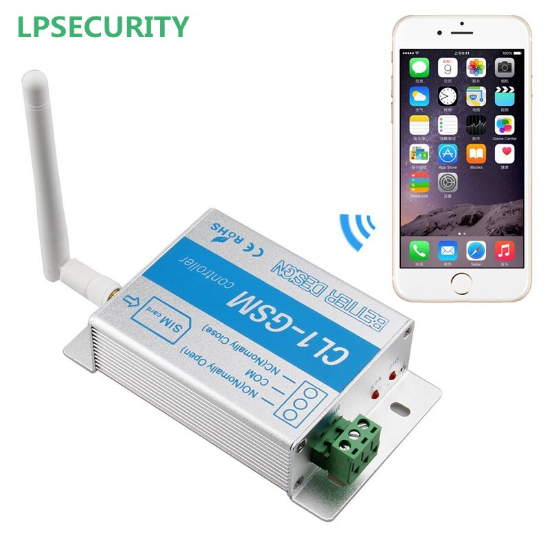 Lpsecurity Gsm Sms Gate Opener Mobiele Telefoon Afstandsbediening Schakelaar Quad Band 850/900/1800/1900 Mhz CL1-GSM