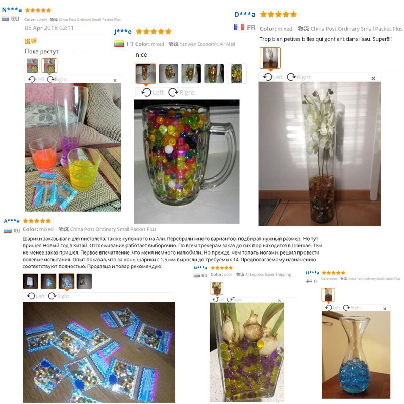 2000 st multi färger kristall jord växt blomma gelé lera vatten pärlor för växter pärlor vas jord gel bollar heminredning 7d