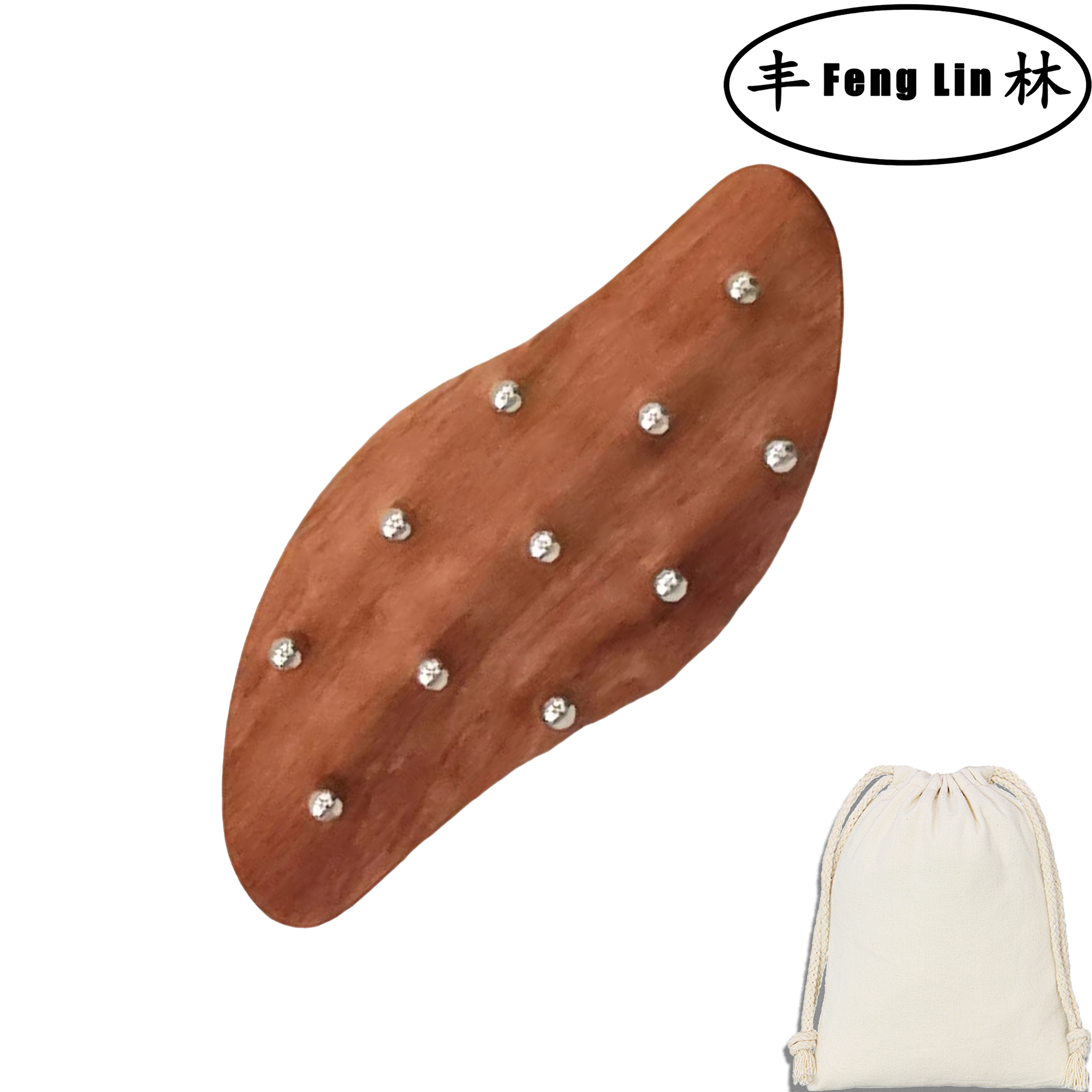 Peigne à cheveux en cuivre et en bois, poignées anti-leges, brosse à angle pour les soins lisses et brillants des cheveux et du cuir chevelu: Default Title