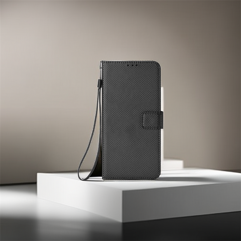 Telefondeksel til fairphone 5 , skinndeksel i årgang-stil til fairphone 5, fairphone 5- deksler, magnetisk lommebokdeksel med klapp: Svart
