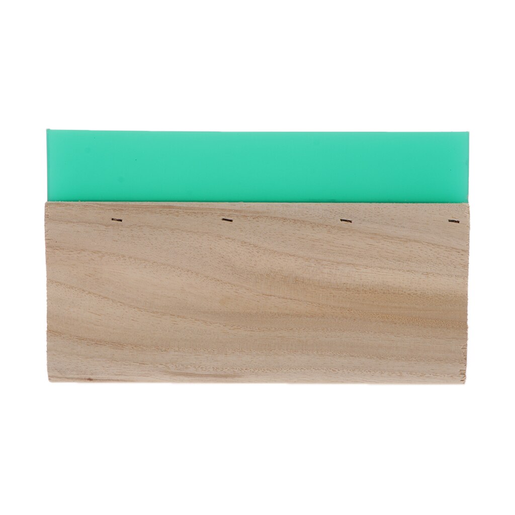 1 lot Screen Printing Squeegee Wooden Handle Ink Scraper Scratch Board: green 20cm