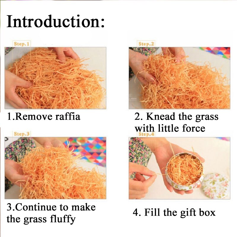 10g gjør-det-selv papir raffia strimlet konfetti jul strimlet papir julepynt boks fyllmateriale bryllup hjem