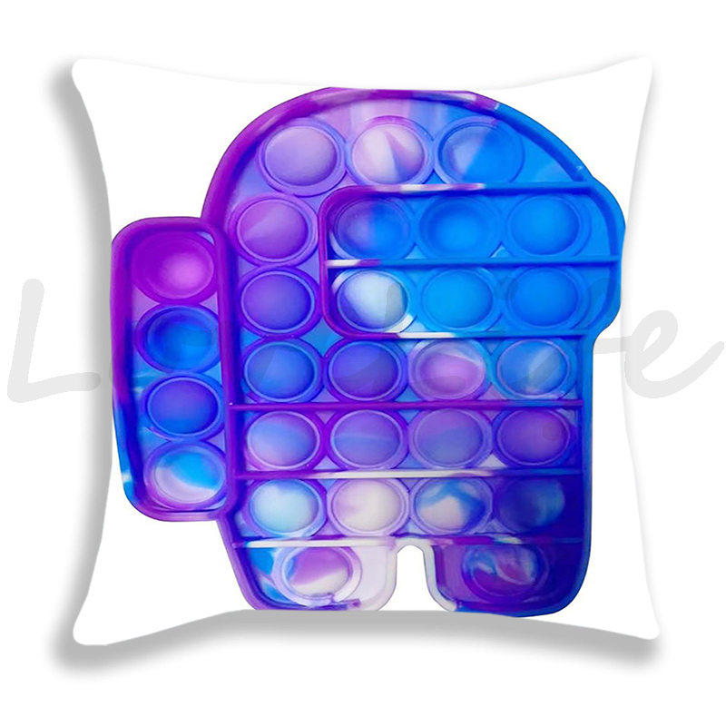 Pop Het Gedrukt Kussensloop Leuke Kussenhoezen Voor Fauteuil Bed Thuis Decoratieve Regenboog Kleur Kussensloop Kids kussensloop: 9