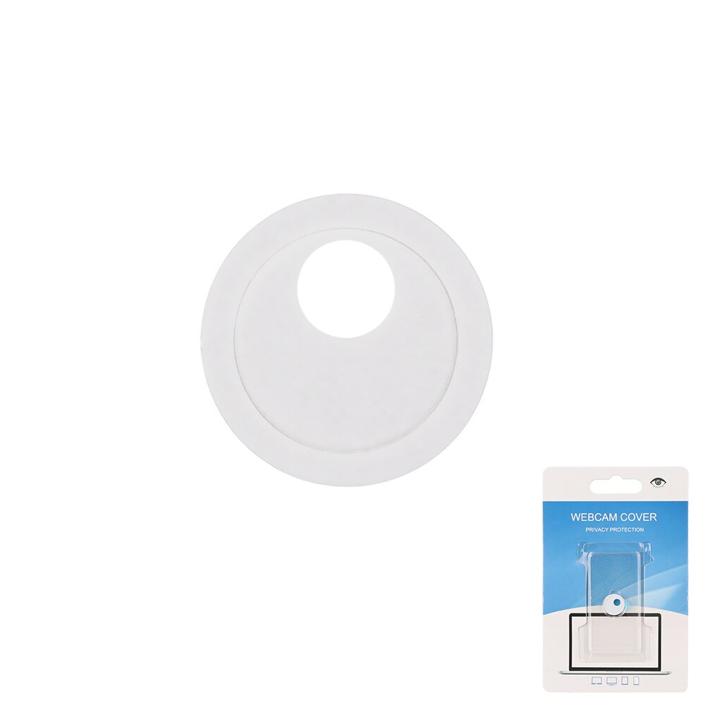 Adesivo per fotocamera copertura per Webcam Privacy copertura protettiva obiettivo per Computer portatile copertura per fotocamera protezione anti-pigolio cursore dell'otturatore: White 1pc round