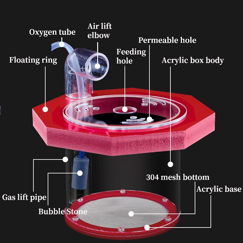 Suspended Fish Tank Breeding Isolation Box Transparent Acrylic Aquarium Incubator Multifunctional Spawning Room Fish Supplies