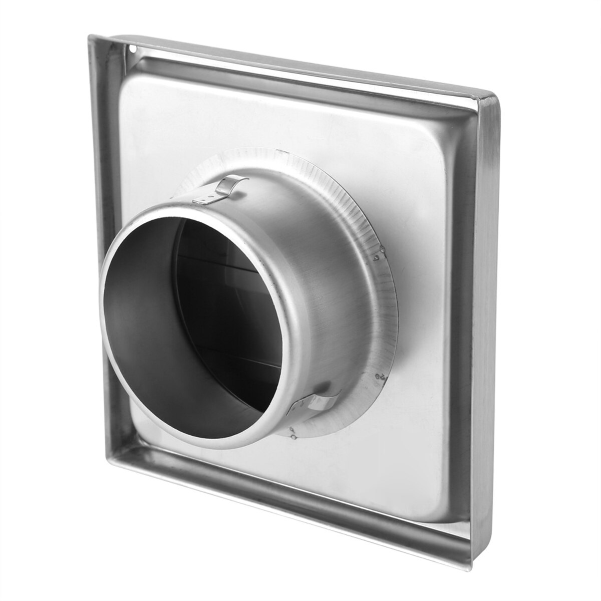 Wall Air Vent 100mm Duct Grill Stainless Steel Wall Air Vent Square Tumble Dryer Extractor Fan Outlet