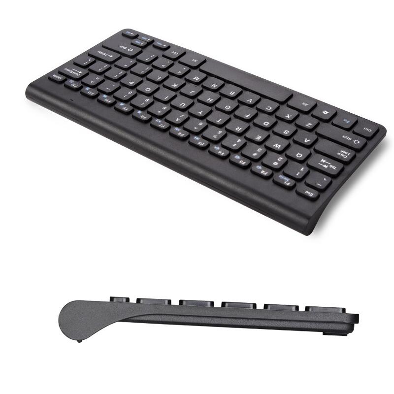 Mode Ultra-dunne 78 Toetsen USB Draadloze Toetsenbord en Muis Pak Nono Ontvanger Draadloze Toetsenbord en 4 Toetsen Muis voor Laptop