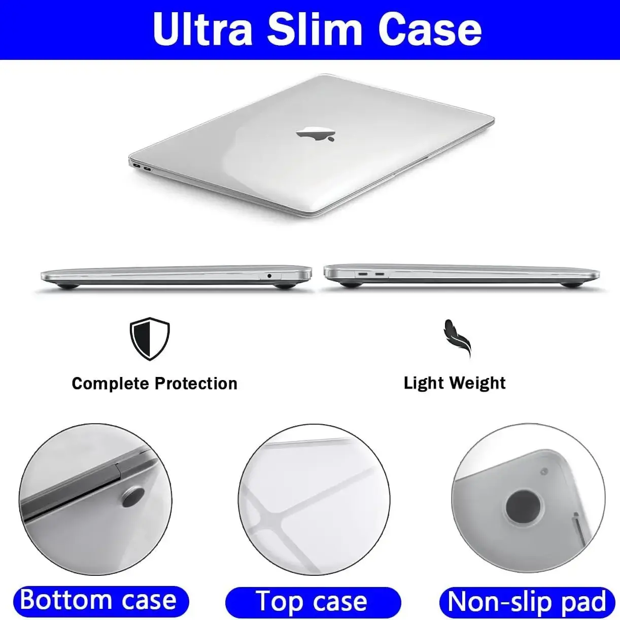 Kryształowe twarde etui do MacBook Pro Air13 14 15 16 cali Etui ochronne przezroczyste Model A2681 A3113A3114 A2941 A2991 A2442 A2337 A2338