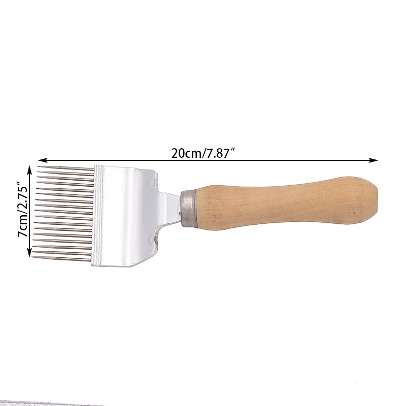 Tenedor con agujas para quitar la miel, rastrillo y pala de 17 Pines, herramientas para apicultura, elimina las impurezas de los abejas, suministros para insectos