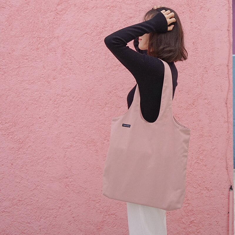 Empfehlen Einfache große-kapazität leinwand damen tasche frauen weiß shopping schulter tasche beiläufige handtasche hand taschen