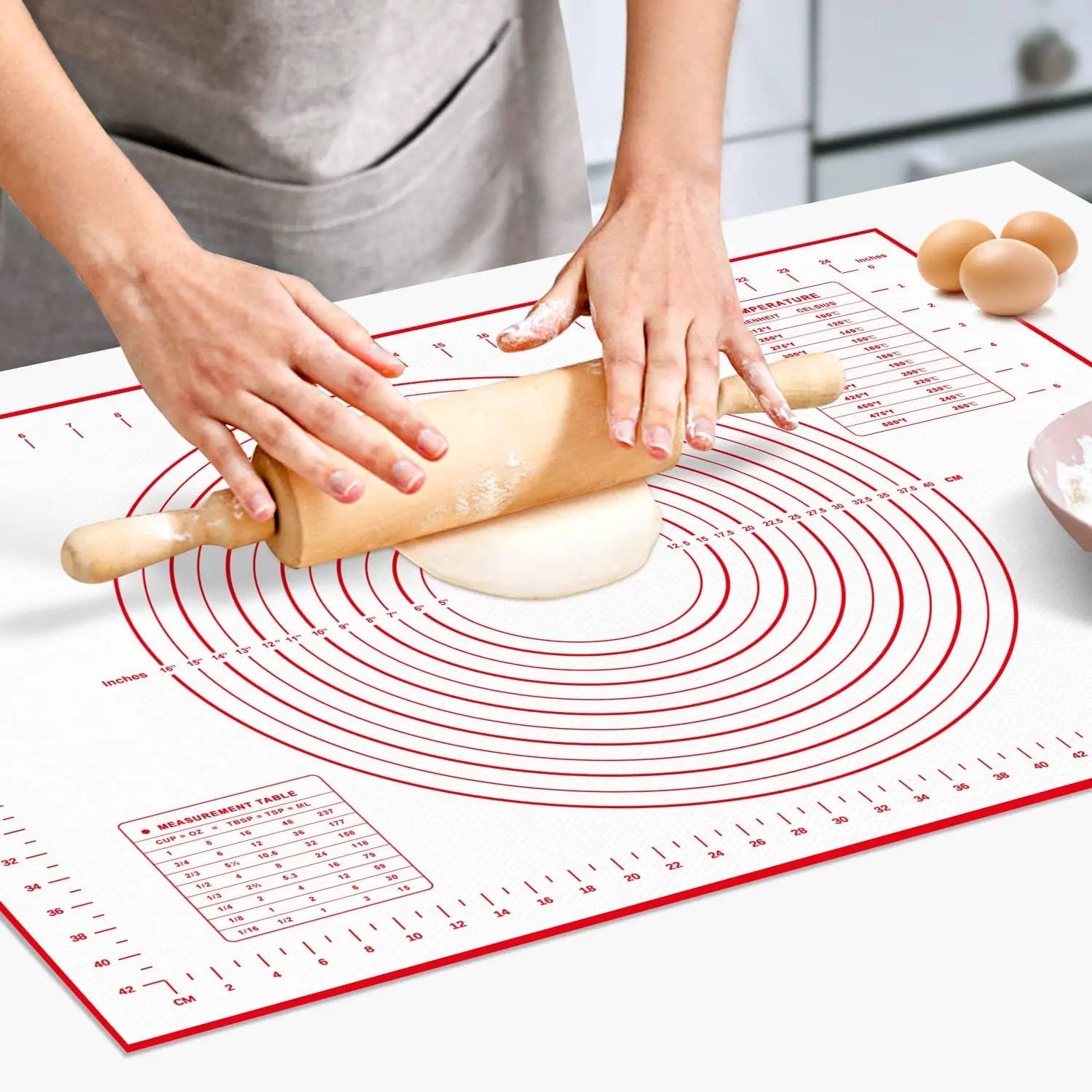1PCS Kneading Dough Mat Silicone Baking Mat Pizza Cake Dough Maker Kitchen Cooking Grill Gadgets Bakeware