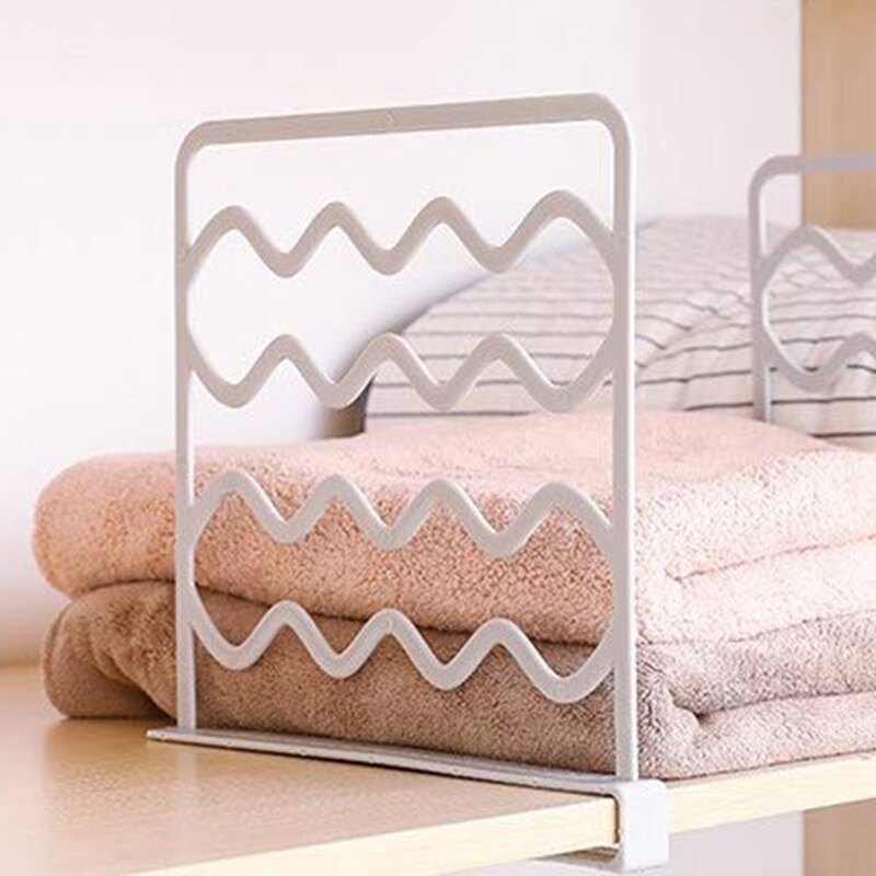 Closet Shelf Divider and Separators for Wood Shelves, Kitchen Cabinets, and Libraries, Closet Clothes Organizer Dividers - 8 Pac