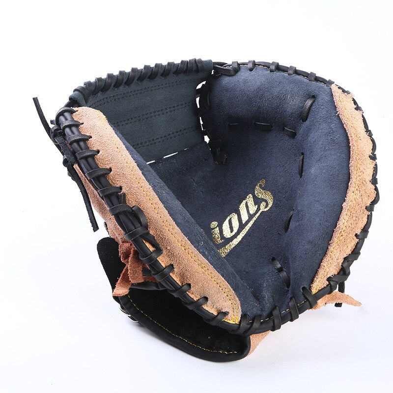 Baseball Handschuh Leder Verknüpfungen Hand Zubehör Baseball Ausrügestochen Ausbildung Praxis Beisbol Accesorios weicher Ball Schlagen Handschuhe