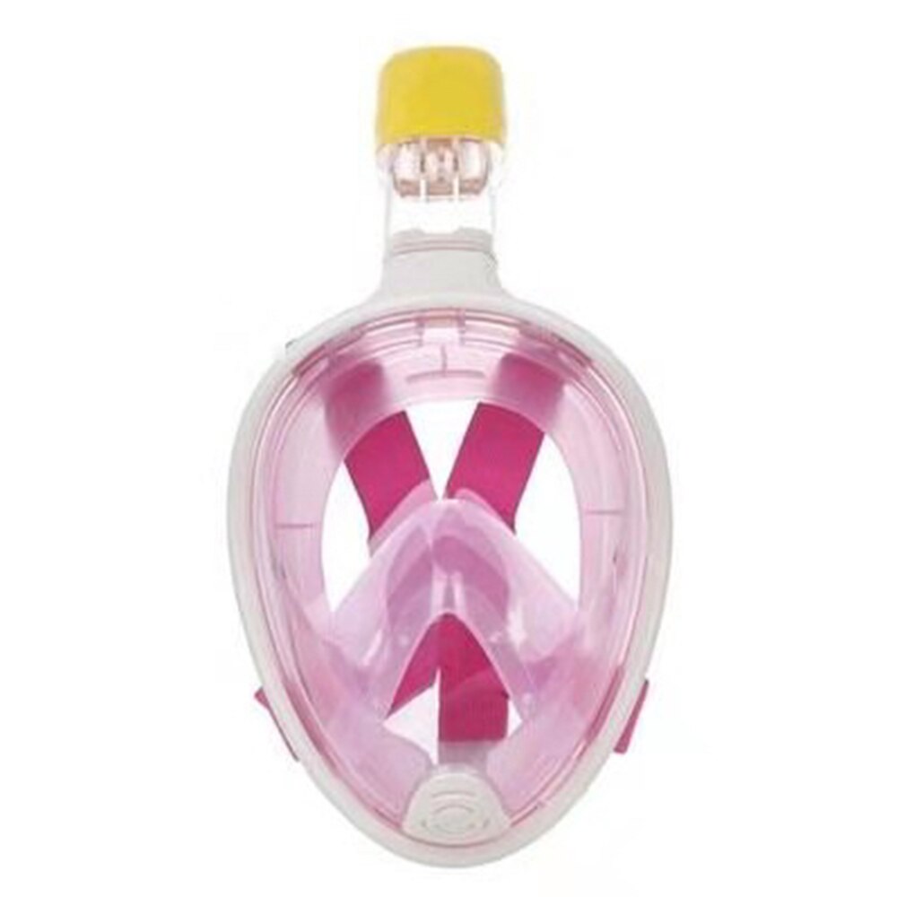 Full Face Snorkel Mask - Anti-Fog Removable - Scuba Diving Mask - Adult & Child Silicone: Pink / L/XL