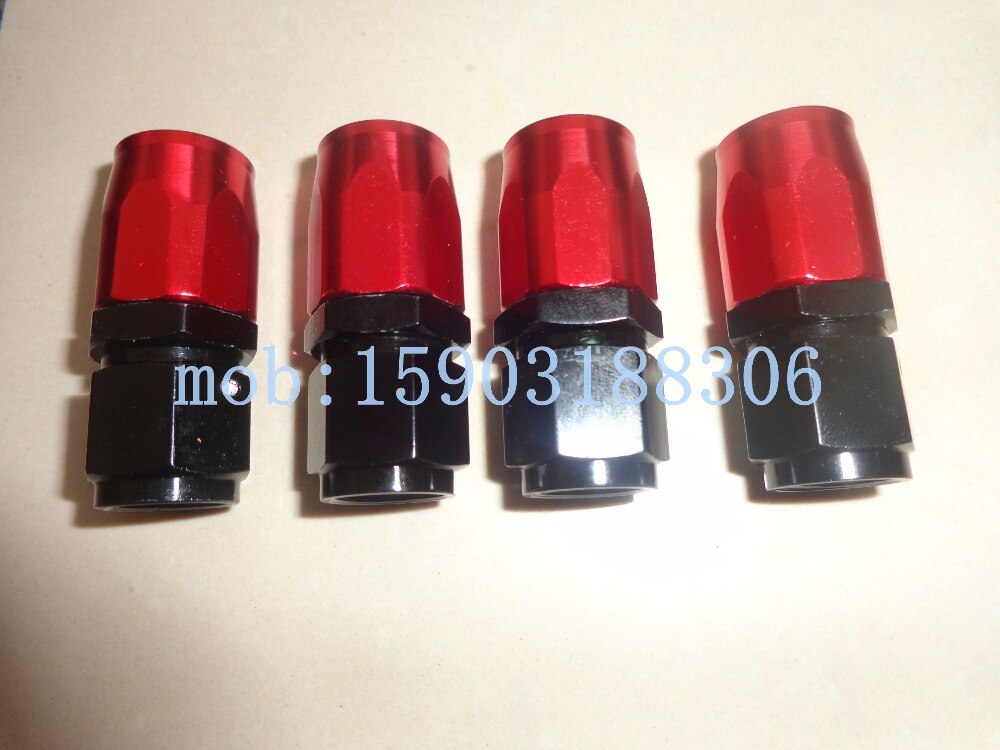 -4AN AN4 An-4 Straight Swivel Aluminium Slang Uiteinden An Fitting Adapter Oil Fuel Herbruikbare Fittings