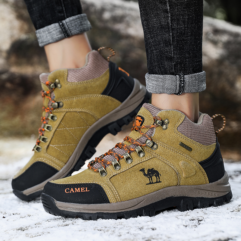 Winter draussen Turnschuhe Männer Wanderschuhe Klettern Berg Verfolgung Wandern Schuhe Männer Schnee Stiefel Pelz Warme Männer Wandern Stiefel