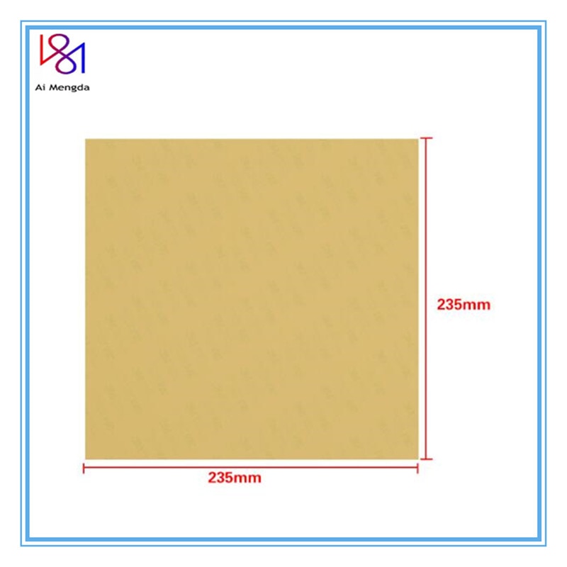 1 stk 3d skriver pei ark 220/235/305mm 3d utskrift bygge overflate med 3m tape polyetherimid ultem ark 0.3mm tykkelse