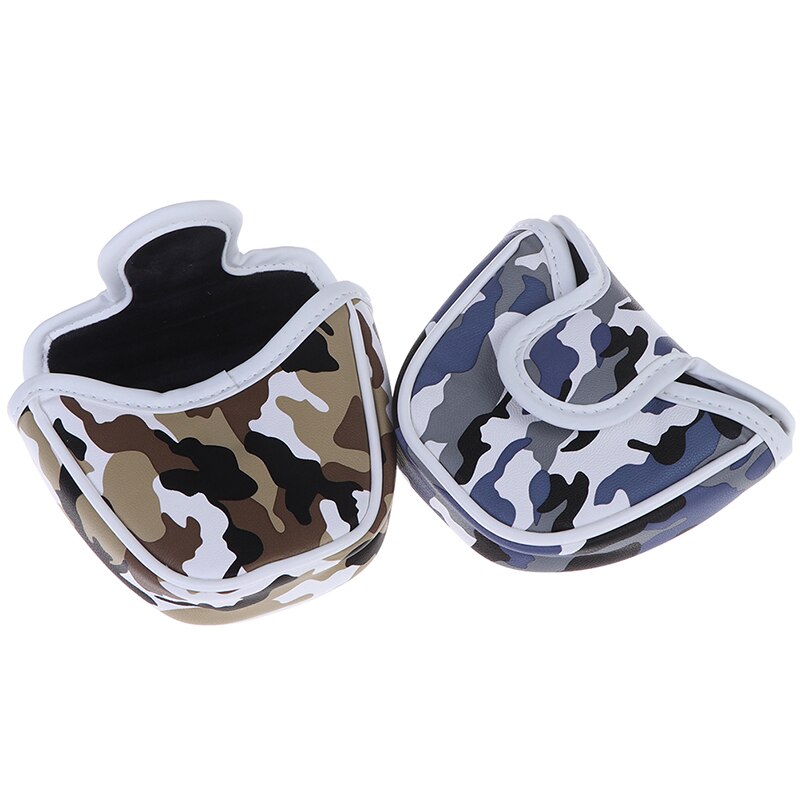1 stuk golf putter hoofdhoes pu leer stofdicht camouflagepatroon hoofdhoes voor putter golf putter hoes tas mallet
