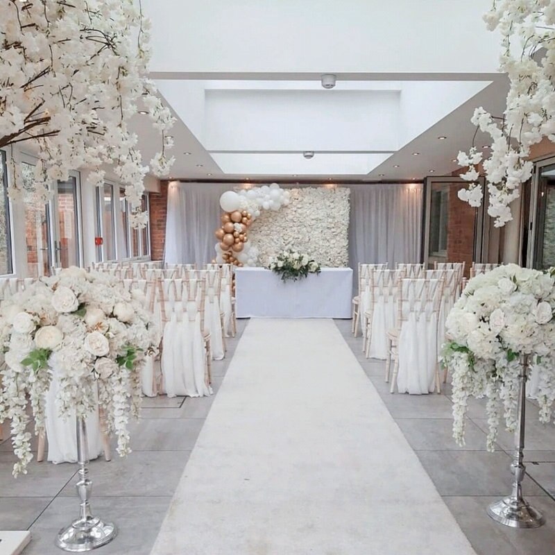 40*30cm Artificial Flower Wall Decor Wedding Backdrop Party Event Birthday Scene DIY Silk Rose Flowers