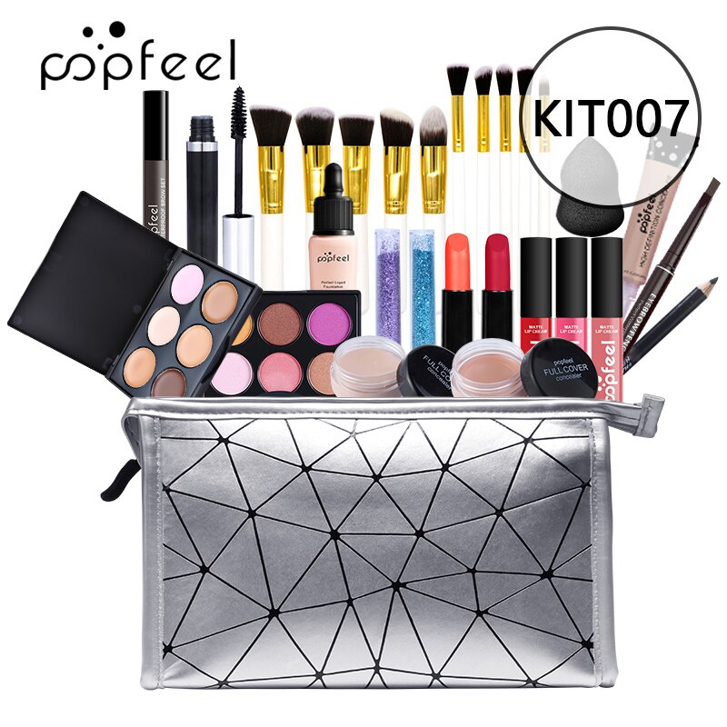 POPFEEL makeup set female beginner student novice full set of light makeup box cosmetic combination