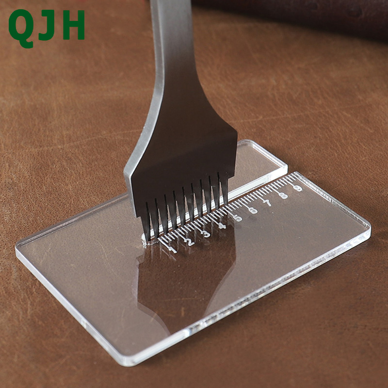 Acrylic plate for helping leather hole punches Tool DIY Acrylic Self marking plate Acrylic Leather Helping Leather Hole Punches