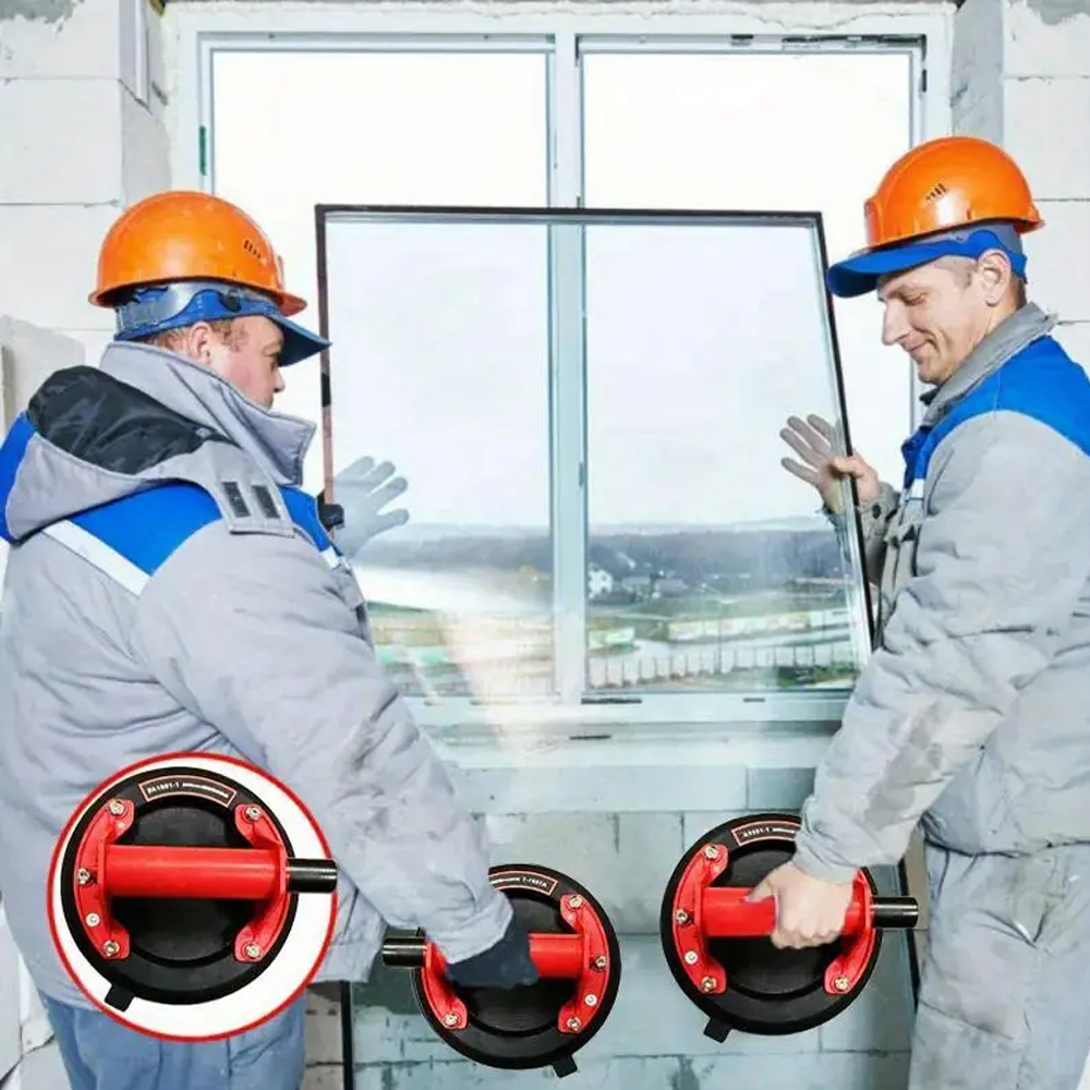 8-Zoll-Glas-Saugnäpfe zum Anheben großer, robuster Vakuum-Saugnapf aus Glas, industrieller Fliesen-Sauger-Heber für Fenster-Windschutzscheibe