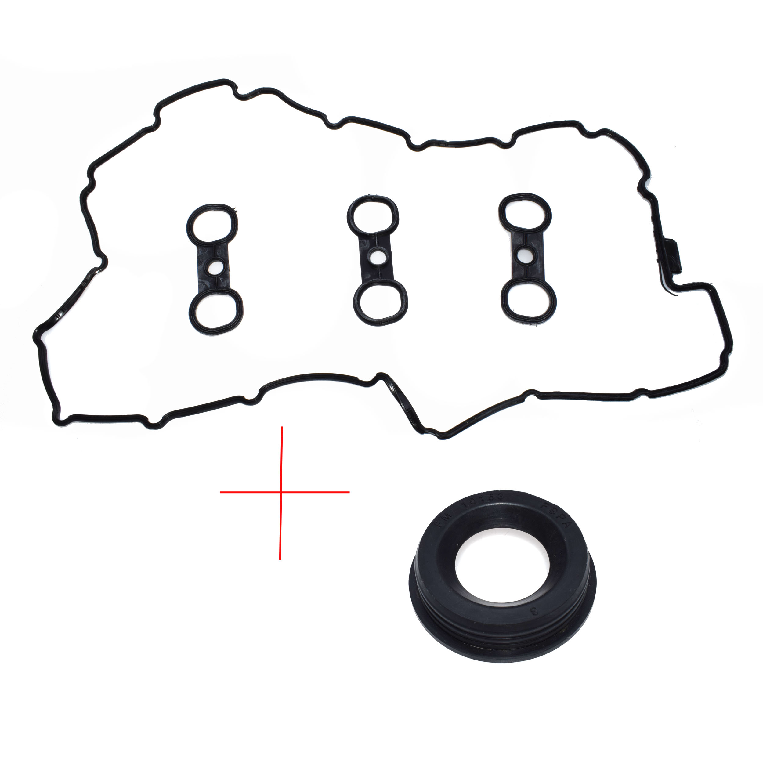 SMILING WAY# Valve Cover Gasket &amp; Spark Plug Tube Seal For BMW N52 128i 328i 328xi 528i X3 X5 Z4 323i E60 E82 E83 E88 E89 E90: set 2