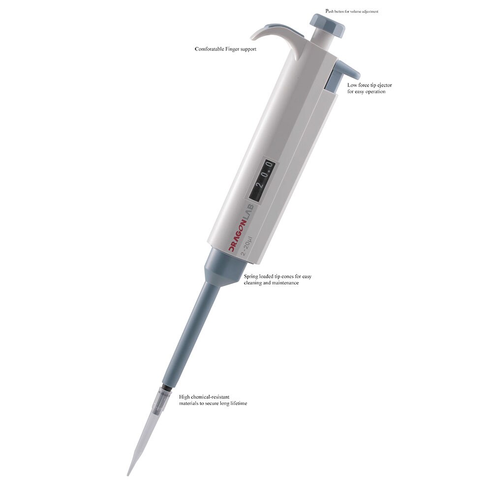 Labor Pipette 10-200ul - Feste Volumen Mikropipette Für Biologie & Chemie