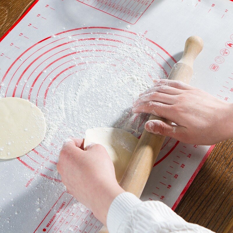 Køkken tilbehør bageværktøj silikone æltning bagning æltning pizza dej måtte dumpling pads pad nonstick plader bage gadgets