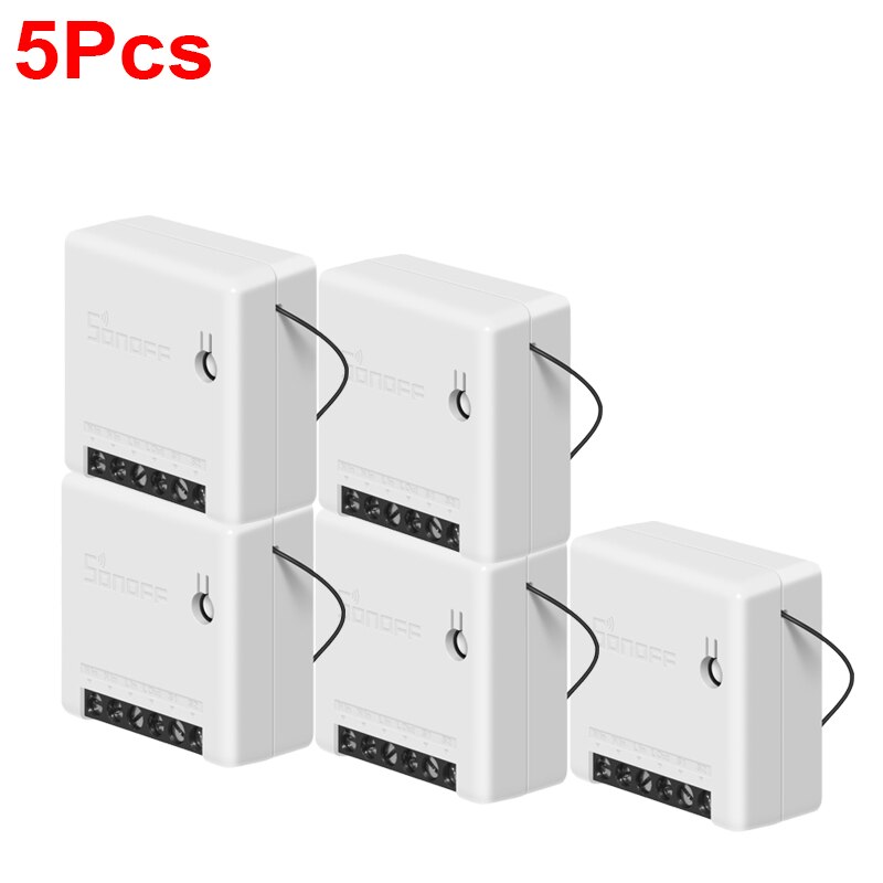 5/1Pcs Sonoff MINI Smart Panel DIY Smart Home Switch Alexa Compatible Google Home Home Automation Wifi Switch Sonoff DIY Switch: 5 Pcs