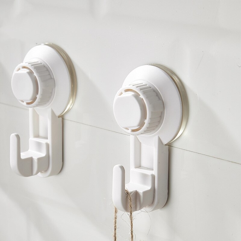 1pc ABS Vacuum Suction Hook 5KG Strong Hanger For Kitchen Bathroom Door Key Wall Hooks Organizer