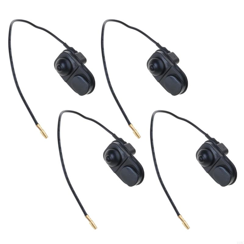 652f- pack  of 4 lättanvända lampströmbrytare knapp multifunktionell dörrbelysningsknapp enkel installation ljusströmbrytare